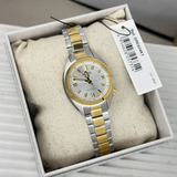 Seiko 5 Sports Two-Tone Stainless Steel Strap Women's Watch - Curved Hardlex | SRE024K1