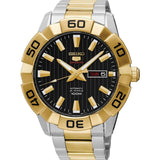 SEIKO 5 SPORTS SRPA56K1 AUTOMATIC STAINLESS STEEL MEN'S TWO TONE WATCH