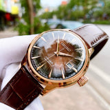 Seiko Presage Brown Dial Leather Strap Men Watch SRPB46J1P