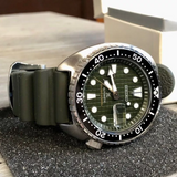 Seiko Prospex Green Silicone Strap Men Watch SRPE05K1P
