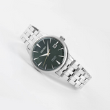 Seiko Presage Green Dial Silver Stainless Steel Strap Men Watch SRPE15J1P