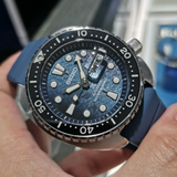 Seiko Prospex Blue Silicone Strap Men Watch SRPF77K1P