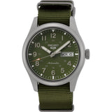 Seiko 5 Green Dial Nylon Strap Men Watch SRPG33K1P
