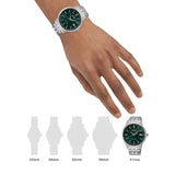 Seiko Green Dial Silver Stainless Steel Strap Men Watch SRPH89K1P