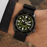 Seiko 5 Green Dial with Black Nylon Strap Men Watch SRPJ37K1P