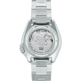 Seiko 5 Black Dial Silver Stainless Steel Strap Men Watch SRPK13K1P
