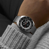 SKX Sports Style Silver Stainless Steel Strap Men Watch SRPK17K1