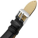 Seiko 5 White Dial Black Leather Strap Men Watch SRPK27K1P