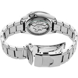 Seiko 5 Sports Orange Dial Silver Stainless Steel Strap Men Watch SRPK35K1P