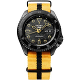 Bruce Lee Black Leather & Nylon Strap Men Watch SRPK39K1