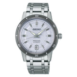 Seiko Presage Silver Stainless Steel Strap Men Watch SRPL73J1