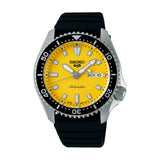 Seiko 5 Sports Black Silicone Strap Men Watch SRPL87K1