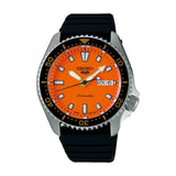 Seiko 5 Sports Black Silicone Strap Men Watch SRPL89K1