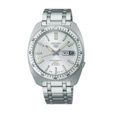 Seiko 5 Sports Silver Stainless Steel Strap Men Watch SRPL91K1