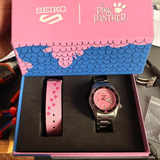 Pink Panther Stainless Steel Strap Women's Watch - Day-Date Display | SRPM07K1