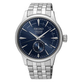 Seiko Presage Blue Dial Silver Stainless Steel Strap Men Watch SSA347J1P