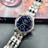 Seiko Presage Blue Dial Silver Stainless Steel Strap Men Watch SSA347J1P