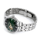 Seiko Presage Green Dial Silver Stainless Steel Strap Men Watch SSA441J1P