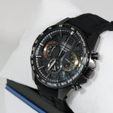 Seiko Chronograph Black Dial & Silicone Strap Men Watch SSB349P1P