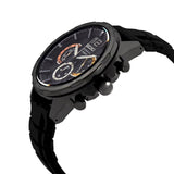 Seiko Chronograph Black Dial & Silicone Strap Men Watch SSB349P1P