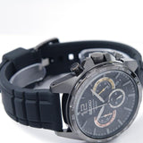 Seiko Chronograph Black Dial & Silicone Strap Men Watch SSB349P1P