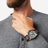 SEIKO SSB403P1 BLACK NYLON WTRAP MENS WATCH
