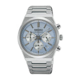 Seiko Sports Silver Stainless Steel Strap Men's Watch - Chronograph | SSB459P1