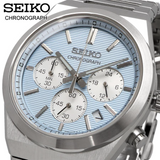 Seiko Sports Silver Stainless Steel Strap Men's Watch - Chronograph | SSB459P1