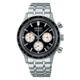 Seiko Chronograph Black Dial Stainless Steel Strap Men Watch SSB479P1
