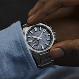 Seiko Astron GPS Blue Dial Silver Stainless Steel Strap Men Watch SSJ013J1