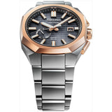 Seiko Astron Black Dial Silver Stainless Steel Strap Men Watch SSJ014J1
