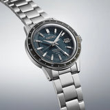 Seiko Presage Automatic GMT Silver Stainless Steel Strap Men Watch SSK009J1P