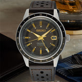 Seiko Presage GMT Brown Dial Leather Strap Men Watch SSK013J1