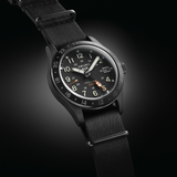 Seiko 5 Sports GMT Automatic Black Dial & Leather Strap Men Watch SSK025K1P