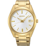 Seiko Classic Gold Stainless Steel Strap Unisex Watch SUR314P1P