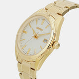 Seiko Classic Gold Stainless Steel Strap Unisex Watch SUR314P1P