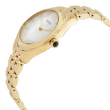 Seiko Gold Stainless Steel Strap Women Watch SUR384P1P