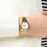 Seiko Gold Stainless Steel Strap Women Watch SUR384P1P