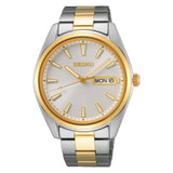 Seiko Classic Two-Tone Stainless Steel Strap Men Watch SUR446P1P