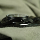 Seiko Black Stainless Steel Strap Men Watch SUR515P1P
