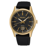 Seiko Sports Black Dial & Silicone Strap Men Watch SUR560P1