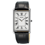 Seiko Classic Black Leather Strap Men Watch SWR103P1