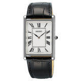 Seiko Classic Black Leather Strap Men Watch SWR103P1P