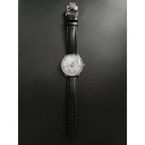 Mandetbrote Mechanical Exception Leather Strap Men's Watch - Orbital | Silver