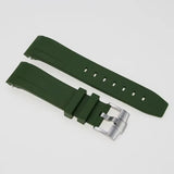 FKM Rubber Watch Strap: Green