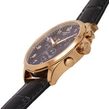 Tissot Chronograph Blue Dial Leather Strap Men Watch T1166173604200