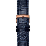 Tissot Chronograph Blue Dial Leather Strap Men Watch T1166173604200