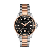 Tissot Seastar Black Dial Stainless Steel Strap Men Watch T1202102205101