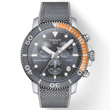 Tissot Seastar Chronograph Gray Dial And Fabric Strap Men Watch T1204171708101