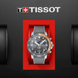 Tissot Seastar Chronograph Gray Dial And Fabric Strap Men Watch T1204171708101